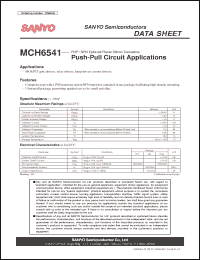 Click here to download MCH6541 Datasheet