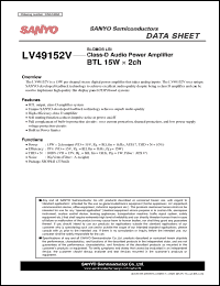 Click here to download LV49152V Datasheet