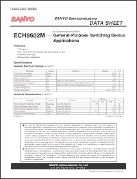 Click here to download ECH8602M Datasheet