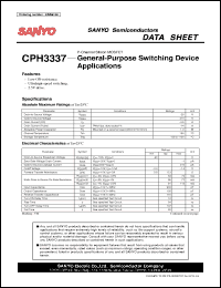 Click here to download CPH3337 Datasheet