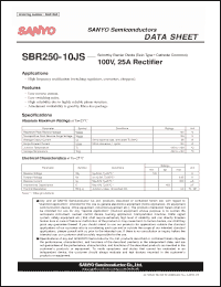 Click here to download SBR250-10JS Datasheet