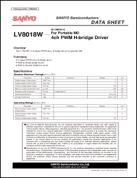 Click here to download LV8018W Datasheet