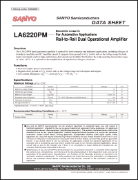 Click here to download LA6220PM Datasheet