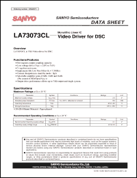 Click here to download LA73073CL Datasheet