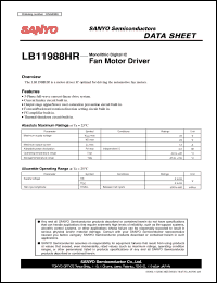 Click here to download LB11988HR Datasheet