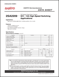 Click here to download 2SA2209 Datasheet