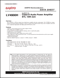 Click here to download LV4900H Datasheet