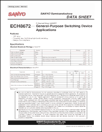 Click here to download ECH8672 Datasheet
