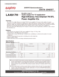 Click here to download LA4917H Datasheet