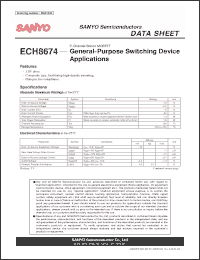 Click here to download ECH8674 Datasheet