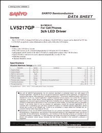 Click here to download LV5217GP Datasheet