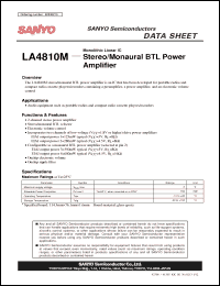 Click here to download LA4810M Datasheet