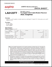 Click here to download LA8123TT Datasheet