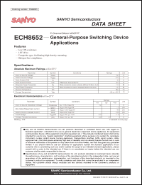 Click here to download ECH8652 Datasheet