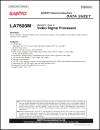Click here to download LA7605M Datasheet