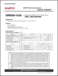 Click here to download SBR200-10JS Datasheet