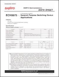 Click here to download ECH8675 Datasheet