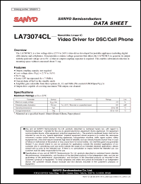 Click here to download LA73074CL Datasheet
