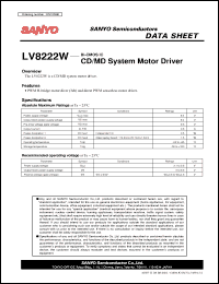 Click here to download LV8222W Datasheet