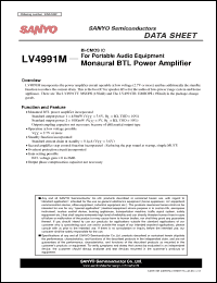 Click here to download LV4991M Datasheet