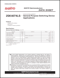 Click here to download 2SK4074LS Datasheet
