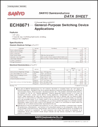 Click here to download ECH8671 Datasheet