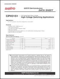 Click here to download CPH3151 Datasheet