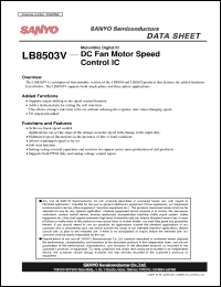 Click here to download LB8503V Datasheet