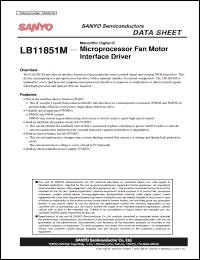 Click here to download LB11851M Datasheet