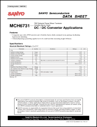 Click here to download MCH6731 Datasheet