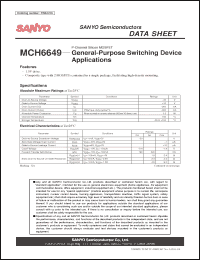 Click here to download MCH6649 Datasheet