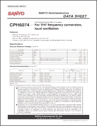 Click here to download CPH6074 Datasheet