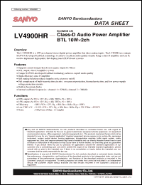 Click here to download LV4900HR Datasheet