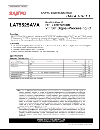 Click here to download LA75525AVA Datasheet
