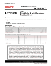 Click here to download LC75100M Datasheet