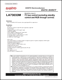 Click here to download LA73033M Datasheet