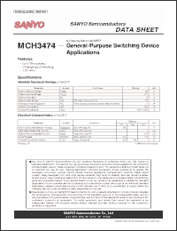Click here to download MCH3474 Datasheet