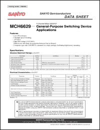 Click here to download MCH6629 Datasheet