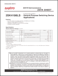 Click here to download 2SK4198LS Datasheet