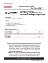 Click here to download 2SC3807MP Datasheet