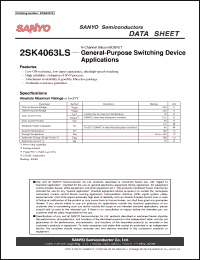 Click here to download 2SK4063LS Datasheet