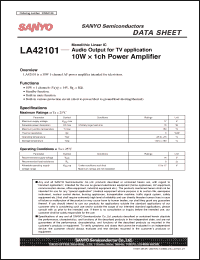 Click here to download LA42101 Datasheet