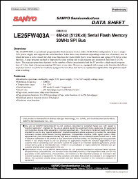 Click here to download LE25FW403A Datasheet