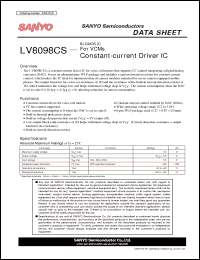 Click here to download LV8098CS Datasheet