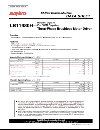 Click here to download LB11980H Datasheet