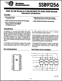 Click here to download SSB91256-25GC Datasheet