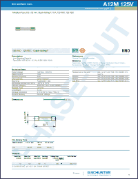 Click here to download A12M125V Datasheet