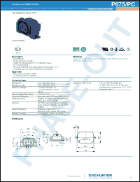 Click here to download P675PC Datasheet