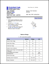 Click here to download 2N5002 Datasheet