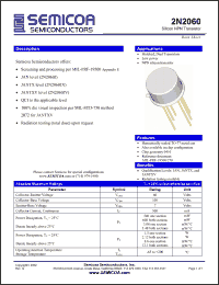 Click here to download 2N2060 Datasheet